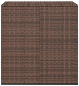 317224 vidaXL Ladă grădină pentru perne, maro, 100x49x103,5 cm, ratan PE