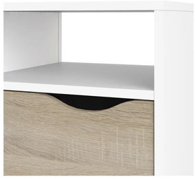 Comodă TV Tvilum Oslo, 117x57 cm, natural-alb