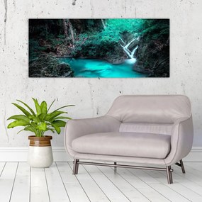 Tablou - Oază turcoaz (120x50 cm)