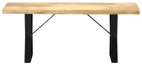 Banca, 110 cm, lemn masiv de mango Maro, 110 cm