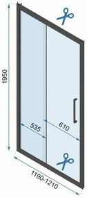 Cabina dus REA Rapid Slide Chrome