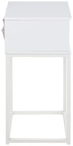 Noptieră Actona Mitra, 40 x 30 cm, alb