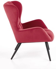 Fotoliu Tyrion velvet bordo H91 cm