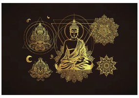 Tapet Buddha de aur