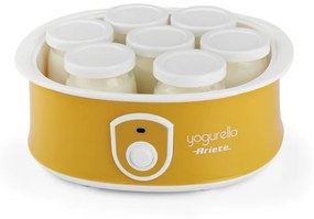 Aparat preparare iaurt Ariete YOGURELLA 0617/00, 20 W, 1.3 L, 7 borcane, Usor de curatat, Galben
