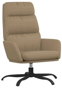 341147 vidaXL Scaun de relaxare, cappuccino, piele ecologică
