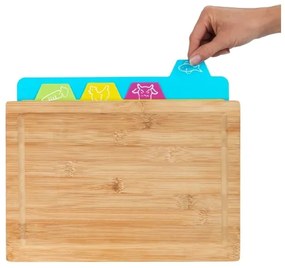 WENKO 53064100 - Tocător 32,5 x 22,5 cm maro/multicolor