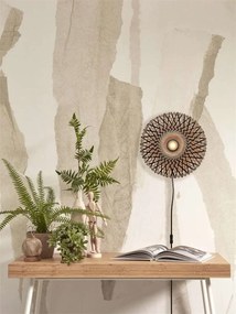 Aplica de perete eco din bambus Kalimantan XS 30cm, bl/nat