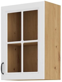 Dulap superior de bucătărie Sheila 40 GS 72 1F (stejar artisan + alb). 1032460