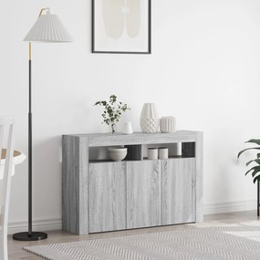 vidaXL Dulap Gri sonoma Lemn laminat 116 x 30 x 75 cm Dulap