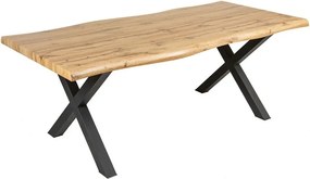 Masa Design Industrial WILD 160cm, aspect stejar salbatic