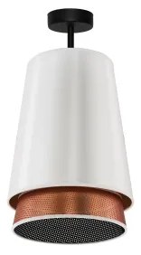 Lustră aplicată BELL Duolla SHINY 1xE27/15W/230V d. 25 cm alb/cupru