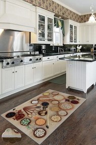 Covor Bucatarie WOOKECE212, 60x100 cm, Poliester