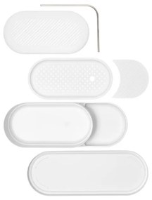 Organizator chiuveta Brabantia SinkStyle 1008501, Finisaj mineral, Alb
