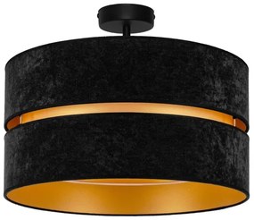 Lustră aplicată Duolla DUO 1xE27/15W/230V d. 40 cm negru/auriu