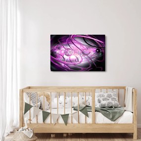 Tabloul cu abstracție frumoasă în violet (90x60 cm)