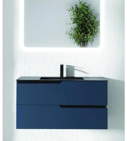 Mobilier pentru lavoar incastrat 60 cm, albastru, Fluminia Bari Albastru