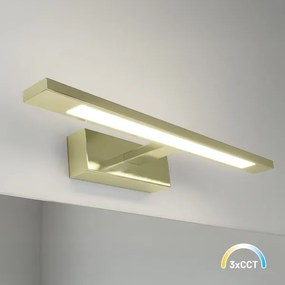 Aplica LED KLIMT pentru oglindă de baie, 8W, 230V, 3000/4000/6000K, 40 cm, IP44, auriu