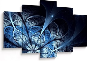 Tablou - Floare albastru închis (150x105 cm)