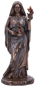 Statueta finisaj bronz Hestia - Zeita Casei 15cm