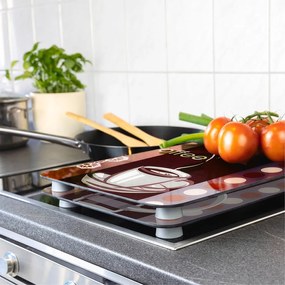 Set 2 protecții din sticlă pentru aragaz Maximex Coffee, 52 x 30 cm