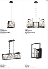 Aplica de perete moderna design deosebit CAROLINE negru mat/ french gold