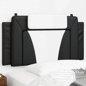 vidaXL Pernă pentru tăblie pat, negru și alb, 100cm, piele artificială