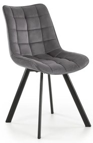 Scaun de dining COMORO, 1 buc., gri închis