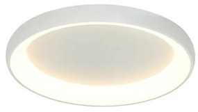 Plafoniera LED dimabil design modern Denur alb