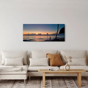 Tablou femeii pe plajă (120x50 cm)