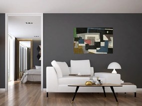 Tablou - Abstracție cubism (90x60 cm)