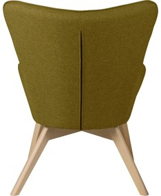 Fotoliu cu taburet verde Niko – Ropez