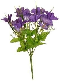 Buchet colorat cu iarbă ornamentală, h. 30 cm,violet