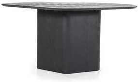 Masa cu forma neregulata din lemn de mango Beau 150x124x76 cm neagra