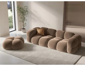 Taburet maro cu tapițerie din catifea Loretto – Cosmopolitan Design