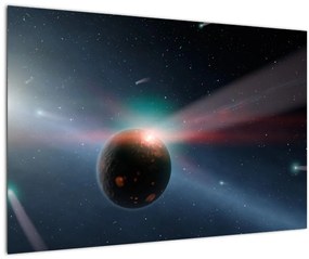 Tablou cu planetă mică (90x60 cm)