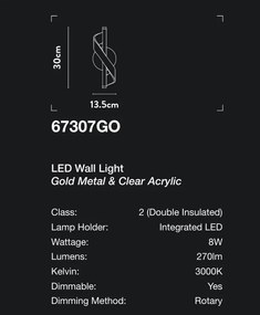 Aplica de perete LED deosebita design lux Belle
