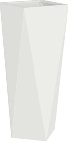 vidaXL Jardinieră Alb 30 x 30 x 75 cm Oțel