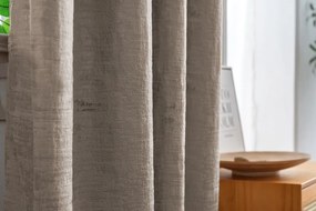 Perdea blackout LOOM VELVET 140x250 cm, bej-maroniu Agatat: Inele metalice