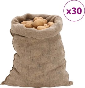 vidaXL Saci de iută, 30 buc., 60x105 cm, iută 100%, 220 g/m²