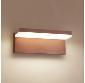 Brilagi - Aplica de perete LED pentru exterior TESSI, 10W/230V, maro, IP54