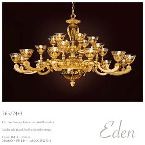 Candelabru XXL cu 24 brate LUX realizat manual Eden