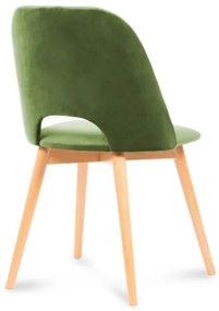 Scaun de dining TINO 86x48 cm verde deschis/stejar deschis