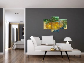 Tablou - Vincent van Gogh, Still Life of  Oranges and Lemons with  Blue Gloves, reproducere (90x60 cm)