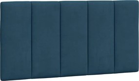 vidaXL Pernă tăblie de pat, Hanko, albastru, 100 cm, catifea