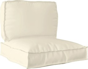 vidaXL Set de perne pentru palet 2 pcs Crem Material Oxford