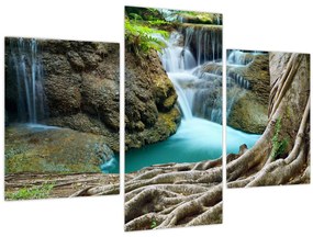 Tablou - Râu cu cascade (90x60 cm)