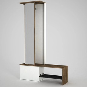 Cuier Ponte - White, Walnut