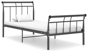 vidaXL Cadru de pat, negru, 100x200 cm, metal