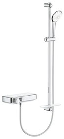 Set de dus cu baterie termostatata crom Grohe SmartControl